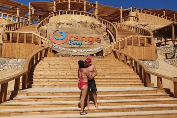 private-speedboat-to-orange-island-with-parasailing-hurghada tour image 3